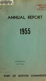 Annual report of the Port of Boston Commission to the General Court : under Chapter 608 of the Acts of 1953 1955_cover