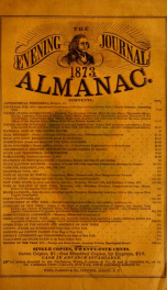 The evening journal ... almanac 1873_cover