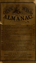 The evening journal ... almanac 1871_cover