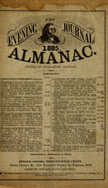 The evening journal ... almanac 1885_cover