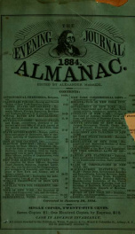 The evening journal ... almanac 1884_cover