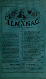 The evening journal ... almanac 1878_cover