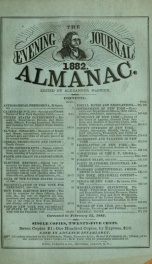 The evening journal ... almanac 1882_cover