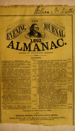 The evening journal ... almanac 1892_cover