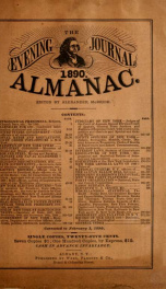 The evening journal ... almanac 1890_cover