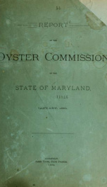 Report of the Oyster commission of the state of Maryland_cover