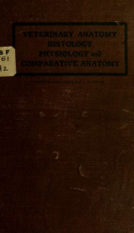 Veterinary anatomy, histology, physiology and comparative anatomy_cover