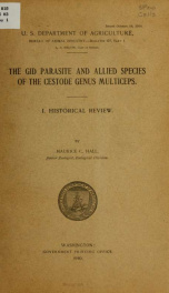 The gid parasite and allied species of the cestode genus Multiceps .._cover