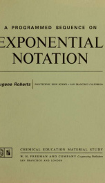 A programmed sequence on exponential notation_cover