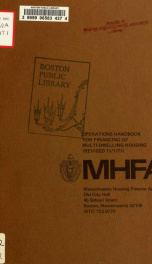 Operations handbook for mortgage loan financing of multi-dwelling housing Final_cover