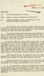 Government center; parcel 5 disposition to the general services administration_cover