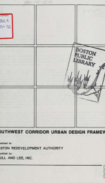 Southwest corridor urban design framework_cover