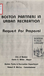 Boston partners in urban recreation: request for proposal_cover