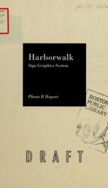 Harborwalk sign graphics system, phase ii report. (draft)_cover