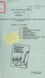 Background material for downtown urban renewal planning, section f. Circulation_cover