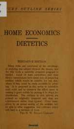 Home economics; a study outline_cover
