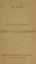 Little lessons for little housekeepers_cover