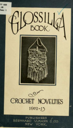 The glossilla book of crochet novelties;_cover