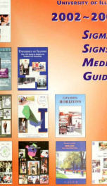 Sigma signs 2002/2003_cover