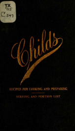 Child's recipes for cooking and preparing;_cover