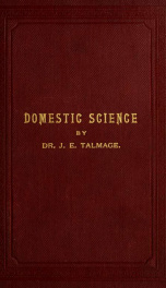 Domestic science. A book for use in schools and for general reading_cover