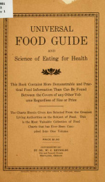Universal food guide and science of eating for health .._cover