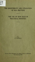 The digestibility and utilization of egg proteins_cover