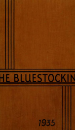 Mary Baldwin College Bluestocking 1935_cover