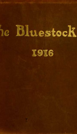 Mary Baldwin Seminary Bluestocking 1916_cover