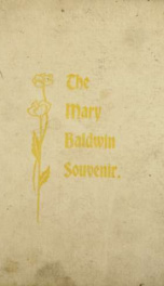 Mary Baldwin Seminary Souvenir 1898-1899_cover