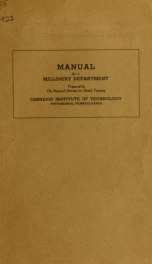 Manual for a millinery department_cover