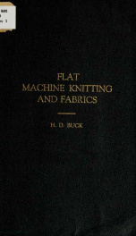 Flat machine knitting and fabrics_cover