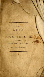 The life of Dick En-l--d, alias Captain En-l--d; or turf memory. With notes and illustrations_cover