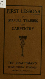 First lessons in manual training and carpentry_cover