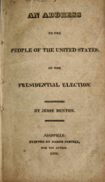 An address to the people of the United States on the presidential election_cover