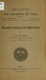 Manual training in the high school_cover