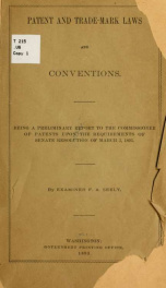Patent and trade-marks and conventions_cover
