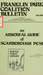 An arboreal guide of scarborough pond_cover