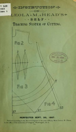 Instruction on Leola M. Head's self teaching system of cutting .._cover