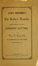 Acton's improvements on The tailor's transfer;_cover