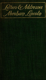Letters and addresses of Abraham Lincoln_cover