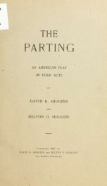 The parting; an American play in four acts_cover