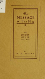 The message of the flag, and sundry other rhymes_cover