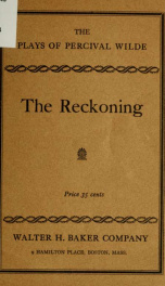 The reckoning; a play in one act_cover