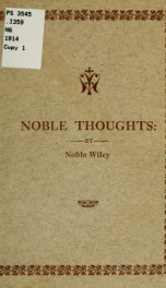 Noble thoughts_cover