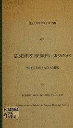 Illustrations of Gesenius' Hebrew grammar with vocabularies_cover