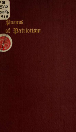 Poems of patriotism_cover