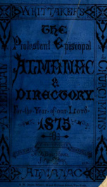 Protestant Episcopal almanac and church directory 1875_cover