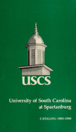 1985-1986 Catalog; USCS Catalog: 1985-1986 1985-1986_cover