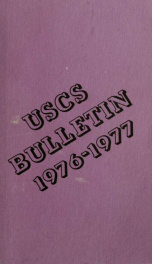 1976-1977 Catalog; USCS Bulletin 1976-1977 1976-1977_cover
